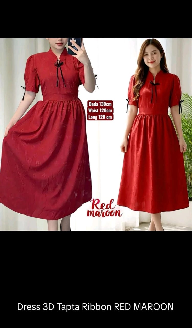 Dress 3d tapta ribbon
