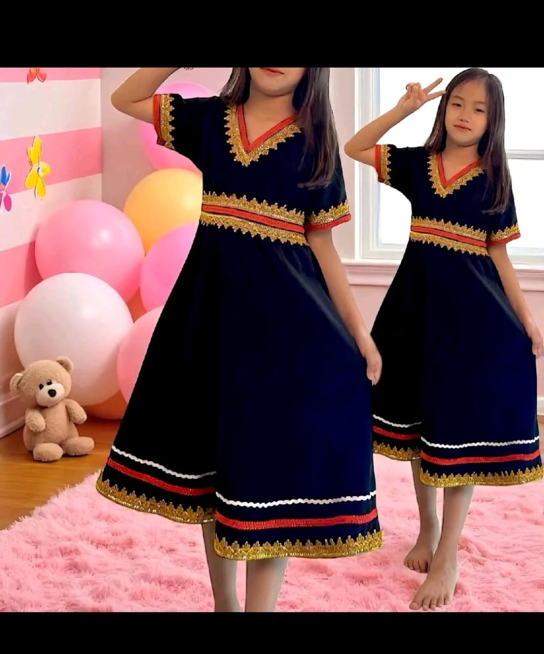 Dress kanak kanak borneo