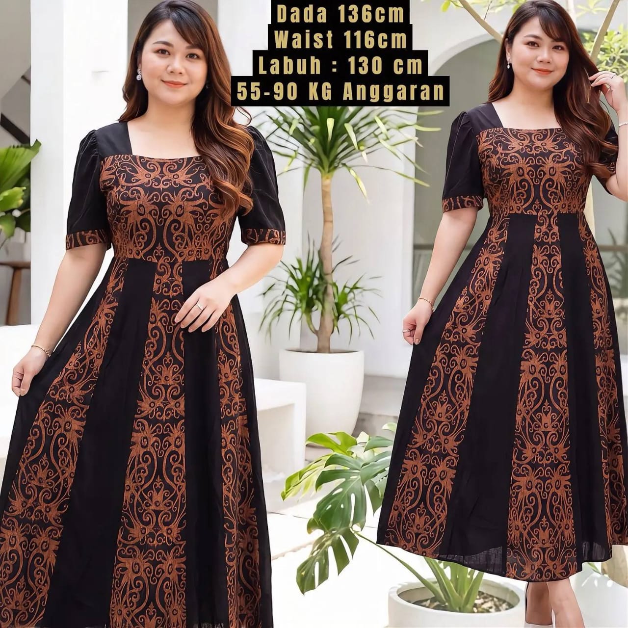 Dress etnik plus size
