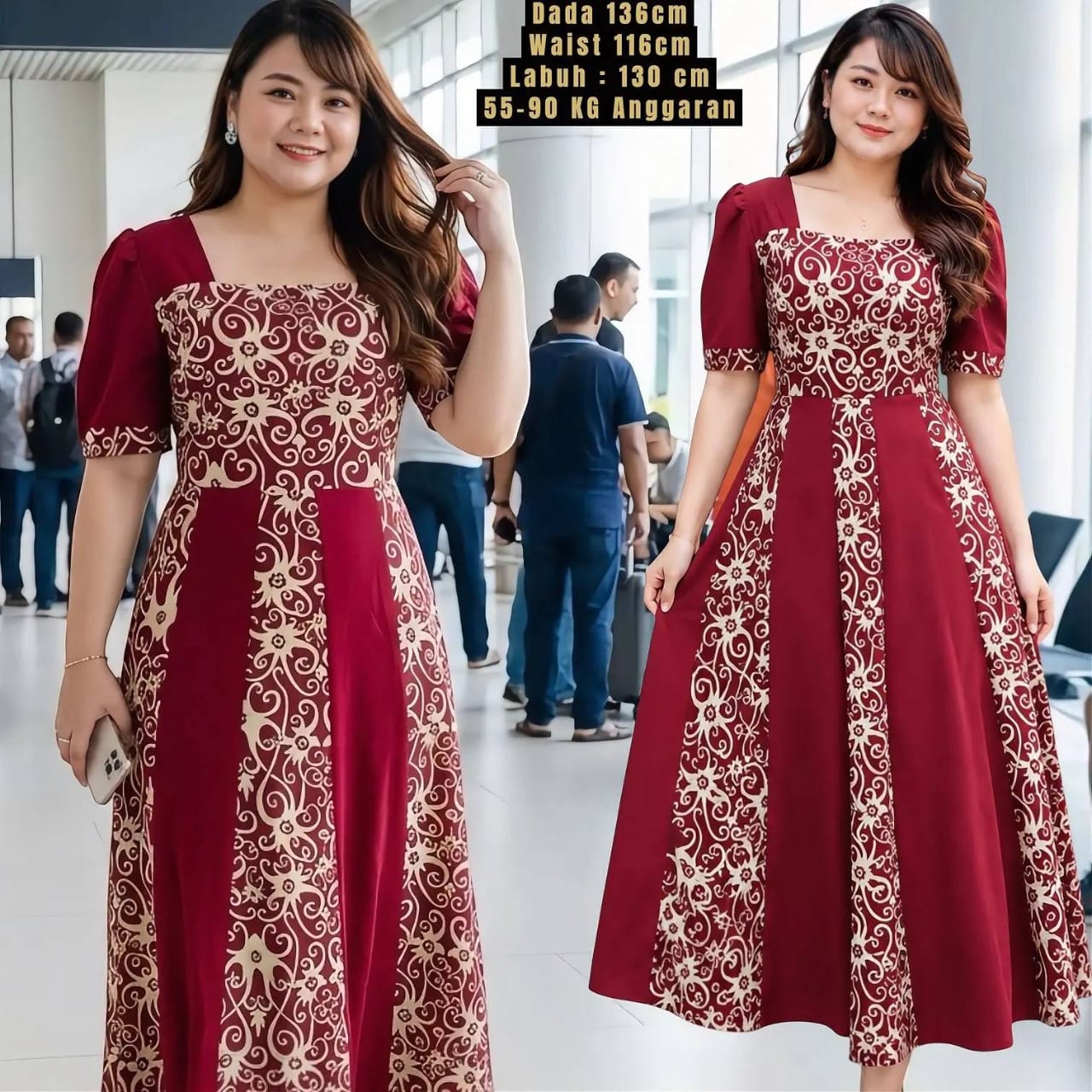 Dress etnik plus size