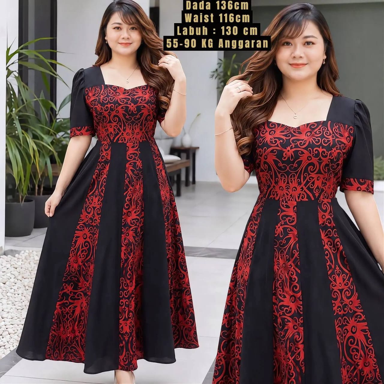 Dress etnik plus size