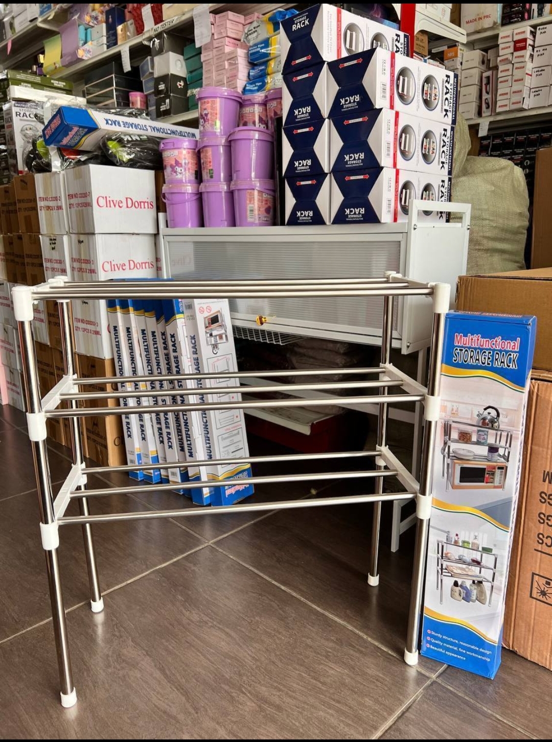 Multifunctional storage rack 2 layers