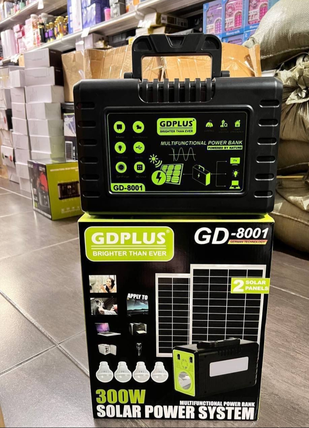 GDplus multifunctional solar power system lithium battery life40