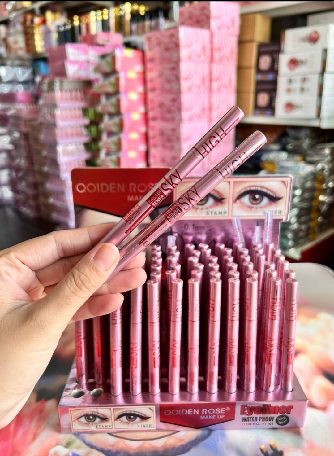 Qoiden rose eyeliners waterproof black sky high