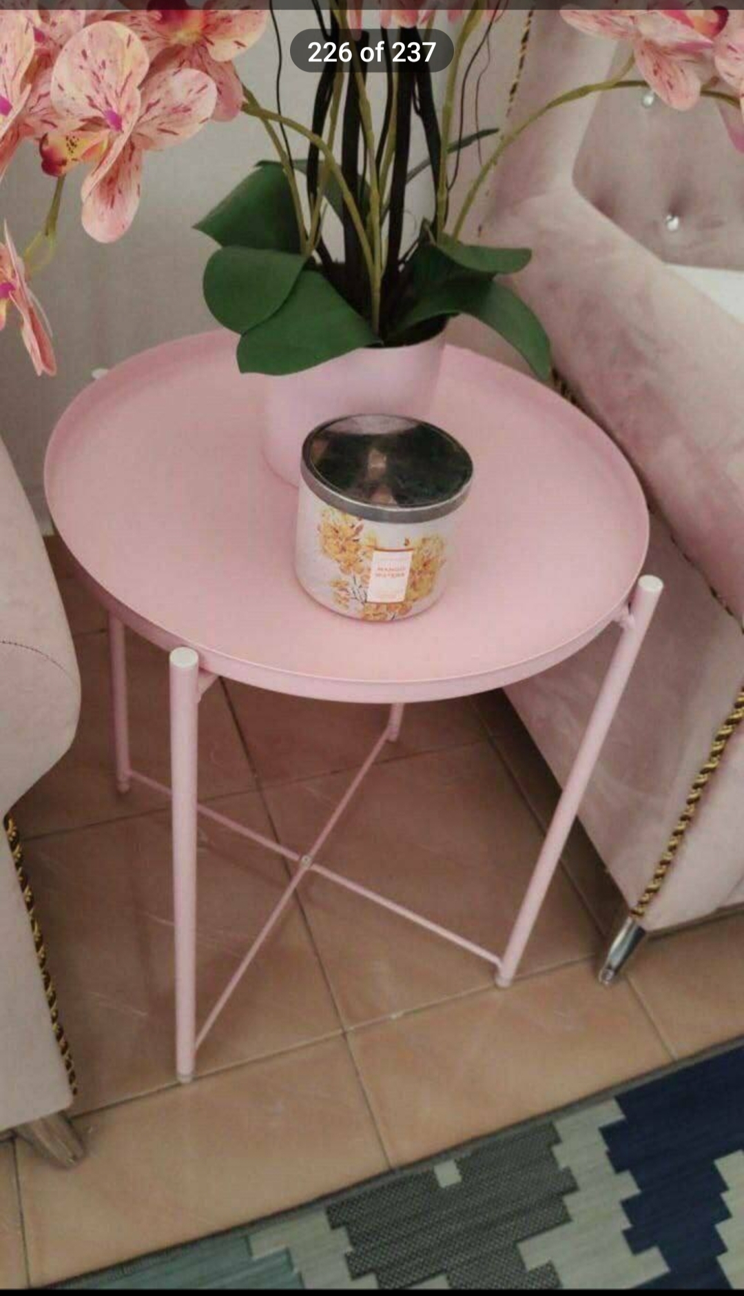 Nordic iron tea table ala ikea