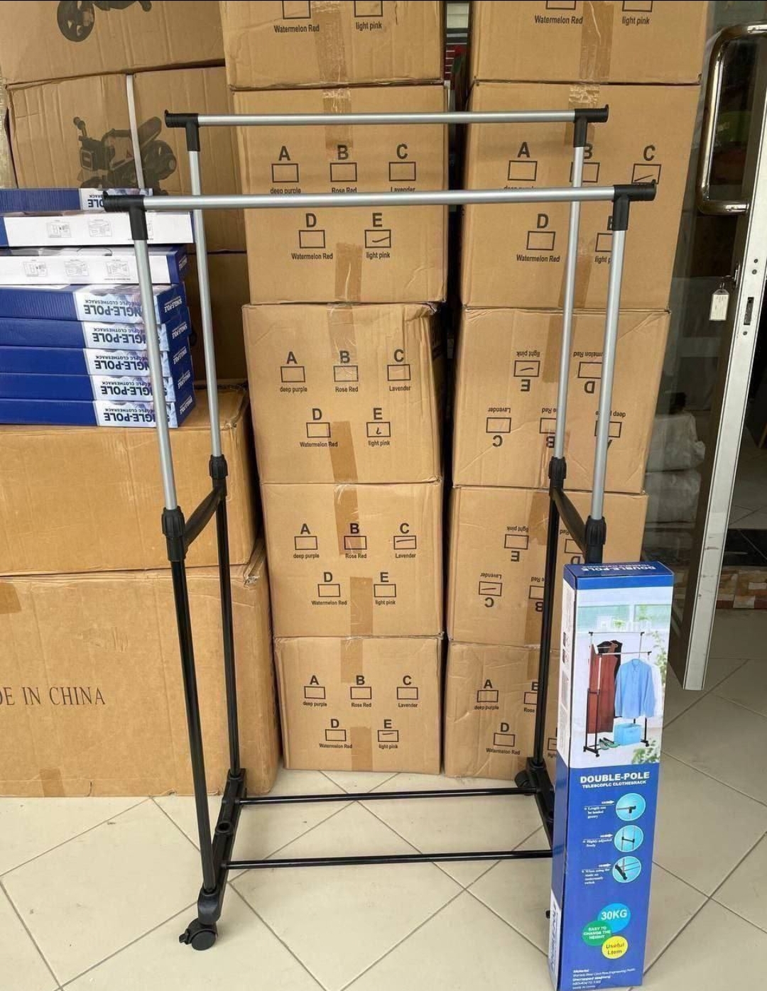 Rak pakaian Double pole 30kg