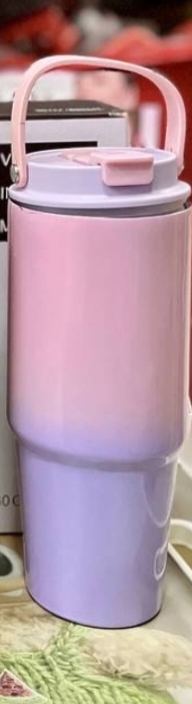 Vacuum insulated mug tumblers 890ml~color pink purple
