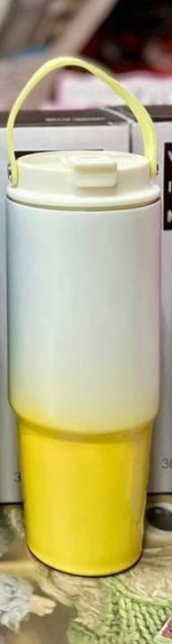Vacuum insulated mug tumblers 890ml~color green yellow