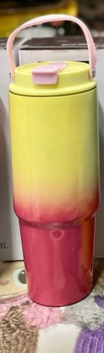 Vacuum insulated mug tumblers 890ml~color yellow red