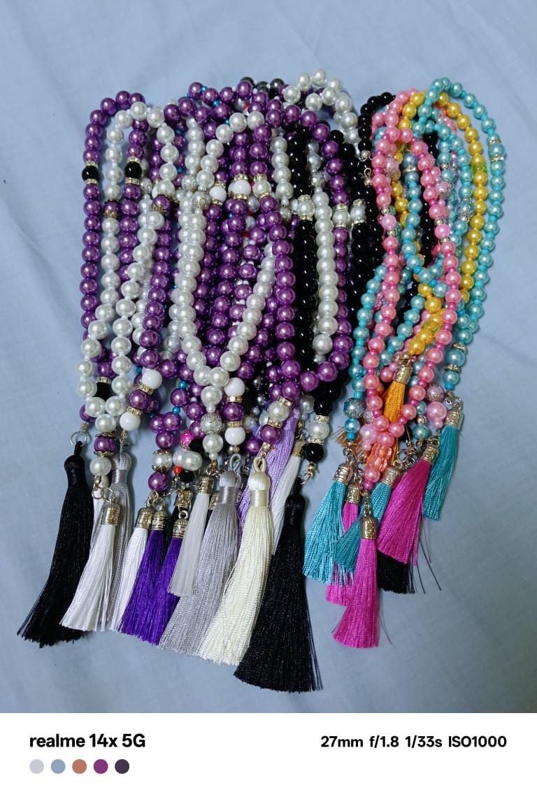Tasbih pelbagai warna homemade