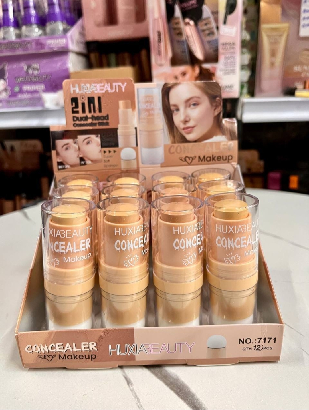 Huxiabeauty 2in1 dual head concealer stick