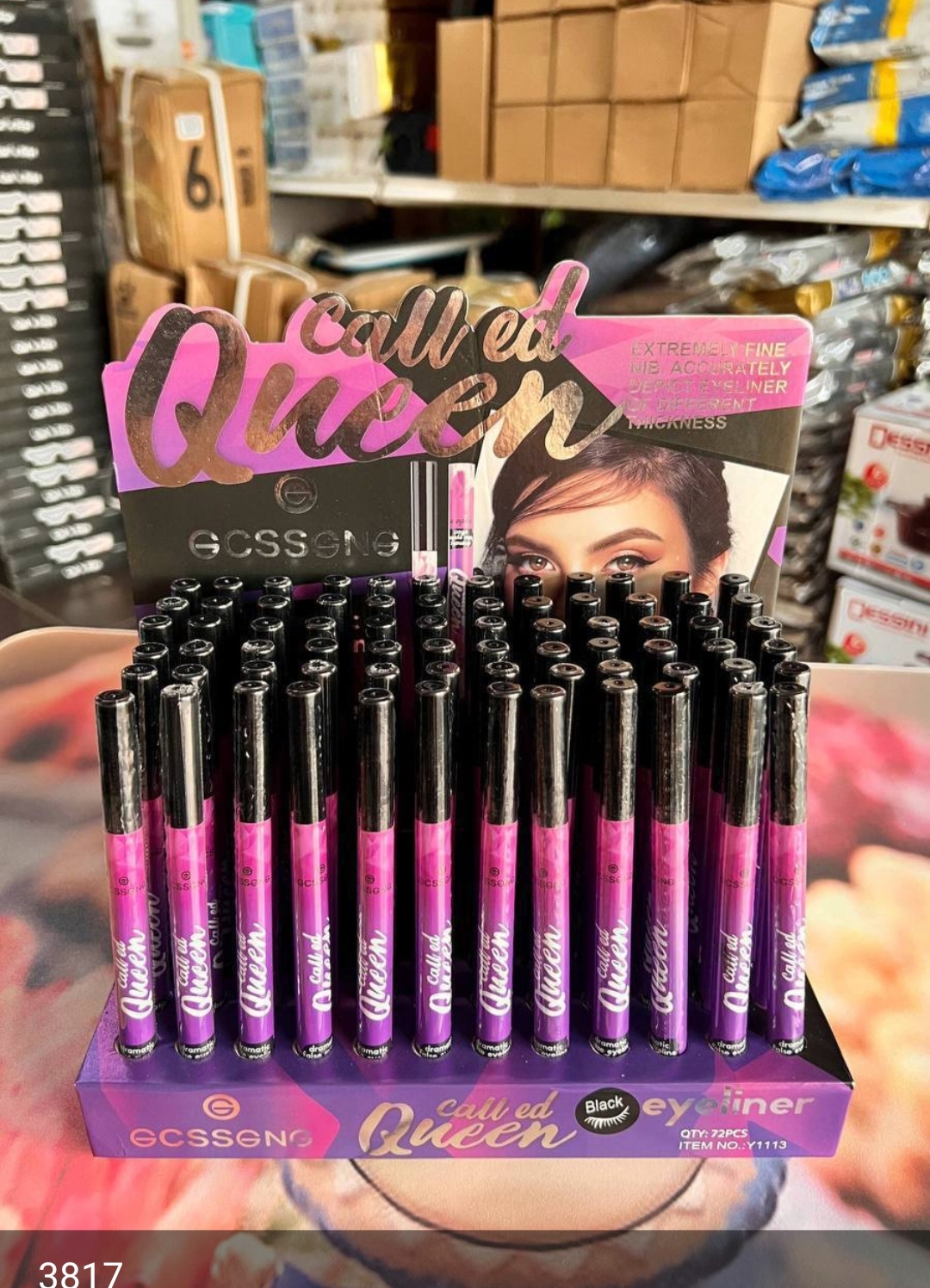 Ecssene called queen black eyeliners 24 hour 72 pcs no.y1113
