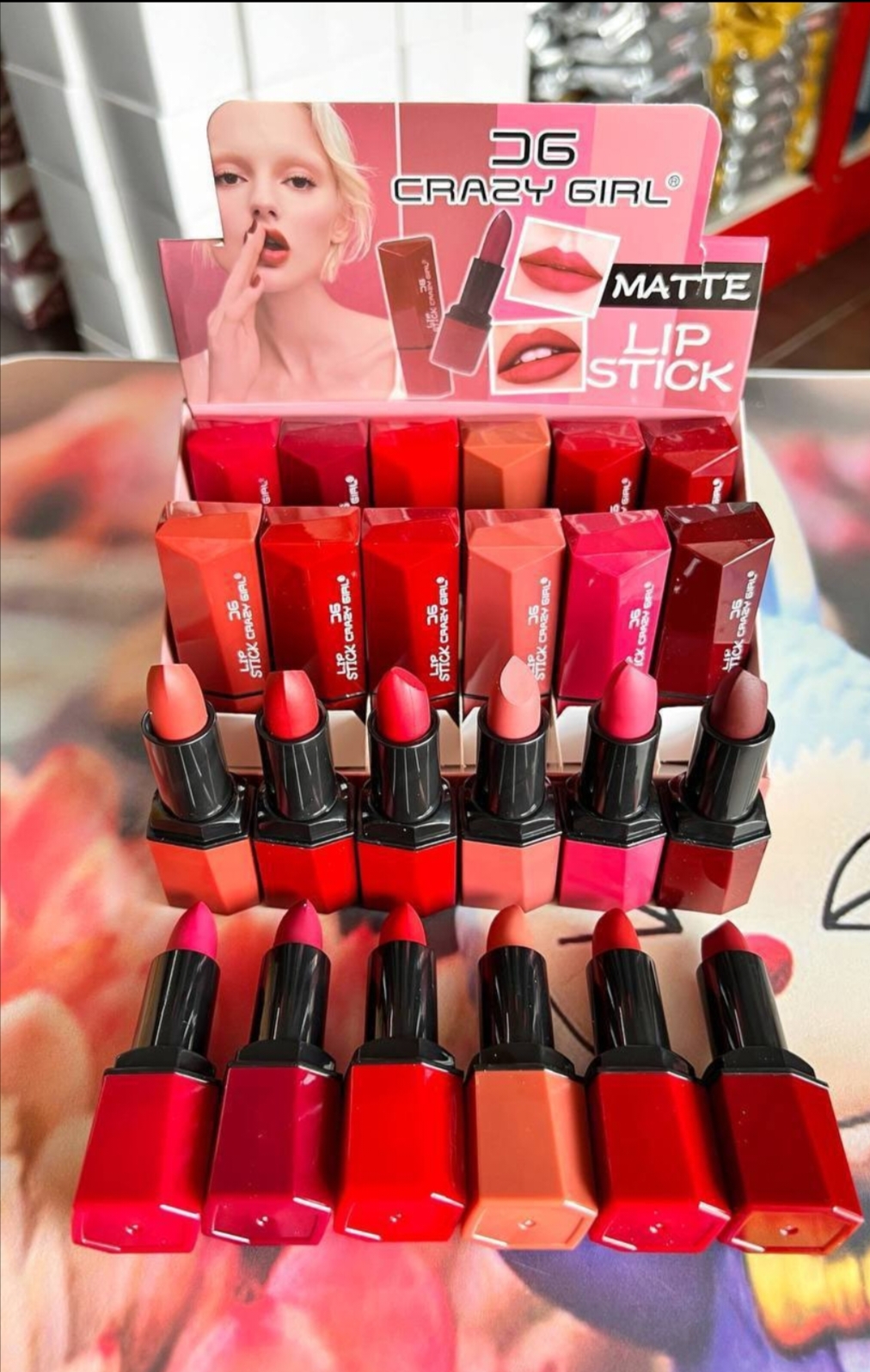 Crazy Girl lipstick matte 1 box 24pcs CG-818