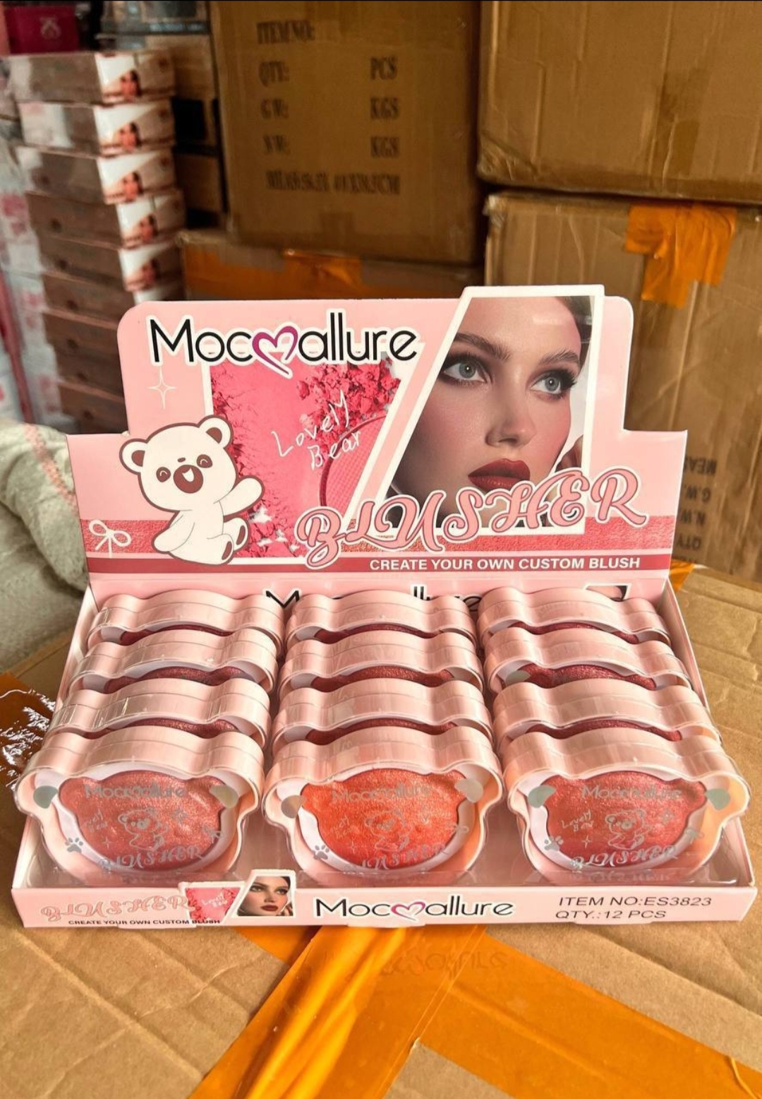 Mocmallure lovely bear blusher no-ES3823 1 box 12pcs