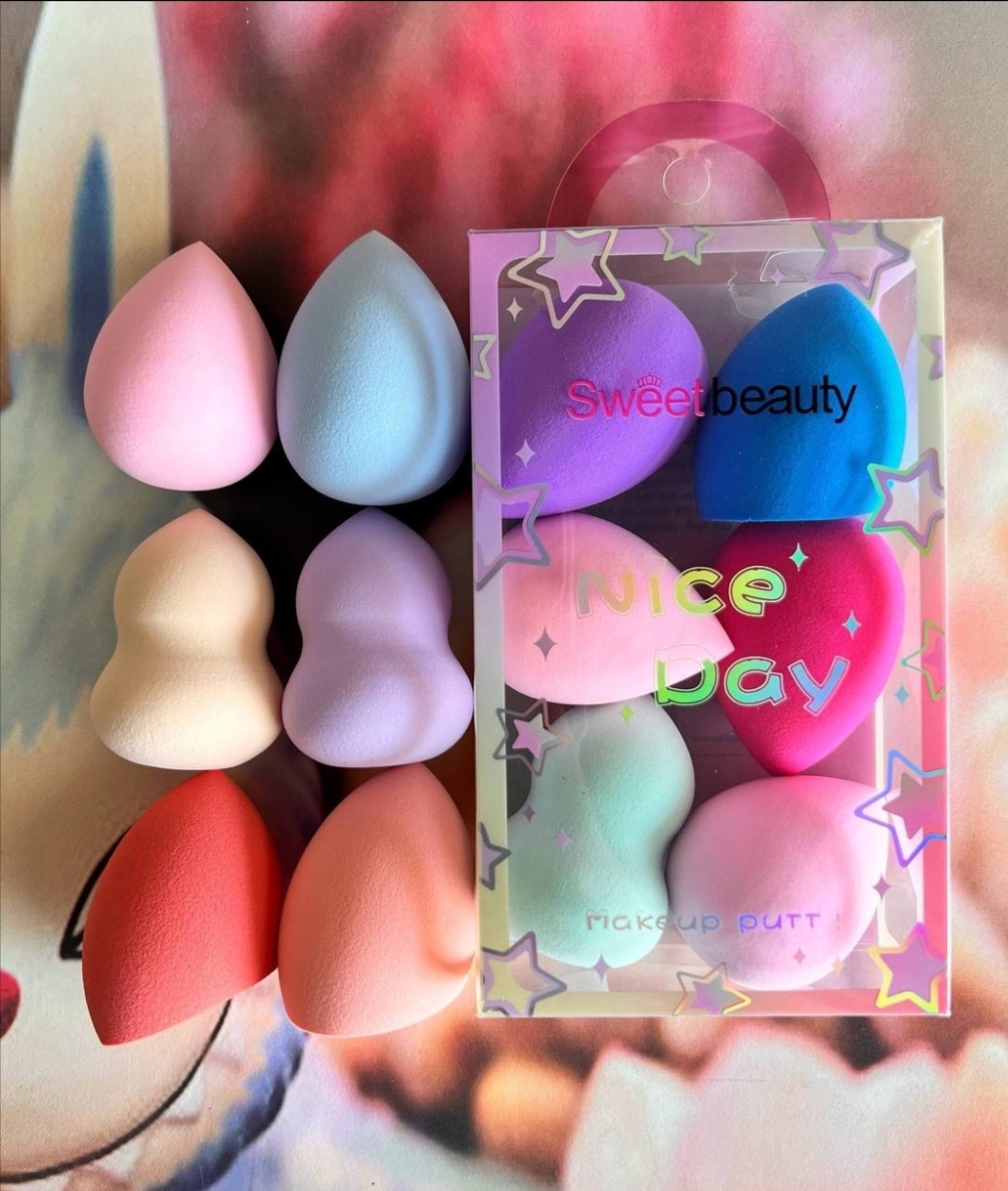 Sweetbeauty nice day makeup puff 6pcs NO.FP-3234